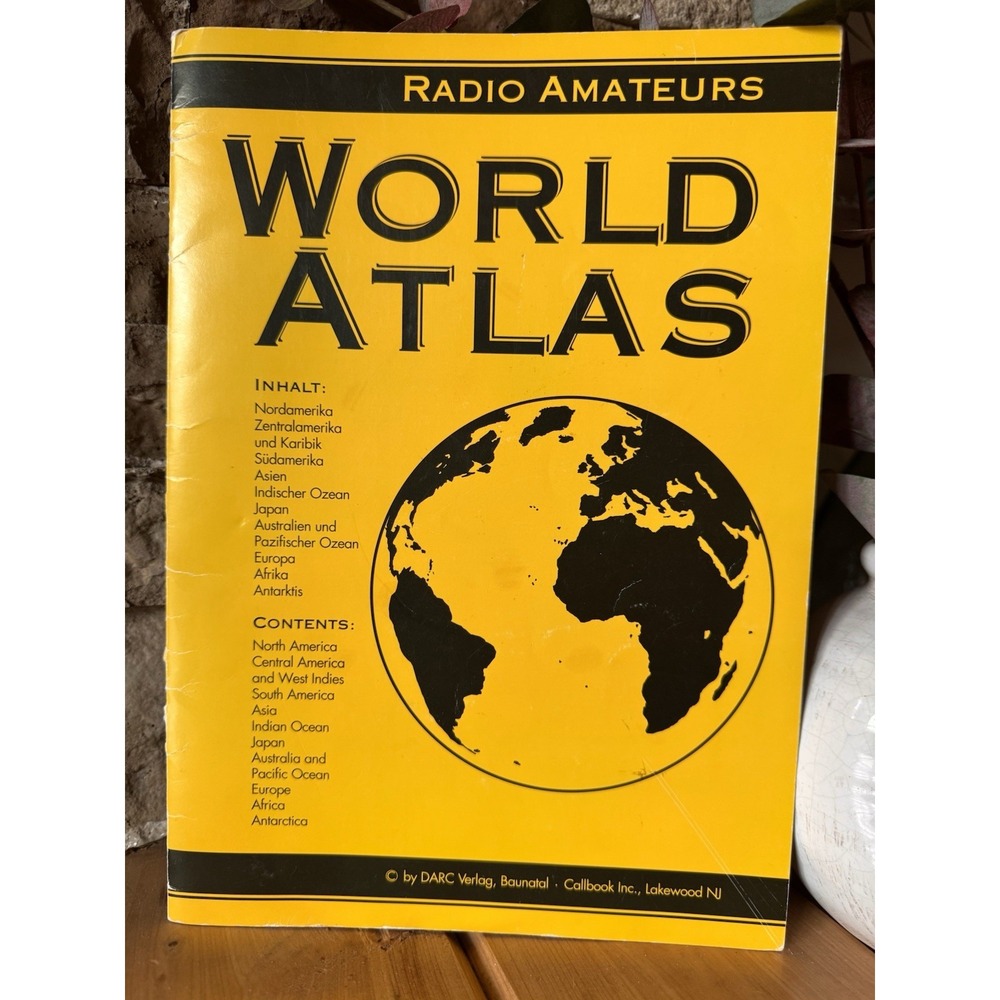 Vintage Amateur Radio World Atlas Ham Radio Map Booklet